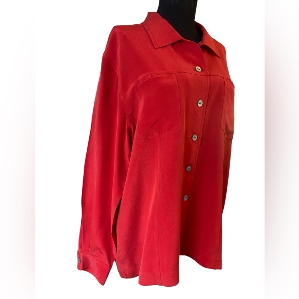 Chico's Design Button-down Silk Blouse - image 4